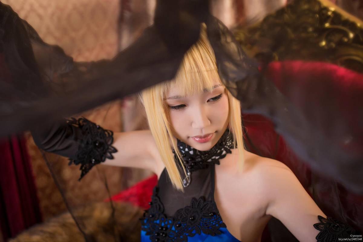 FateExtrella saber 蓝礼服 (7)