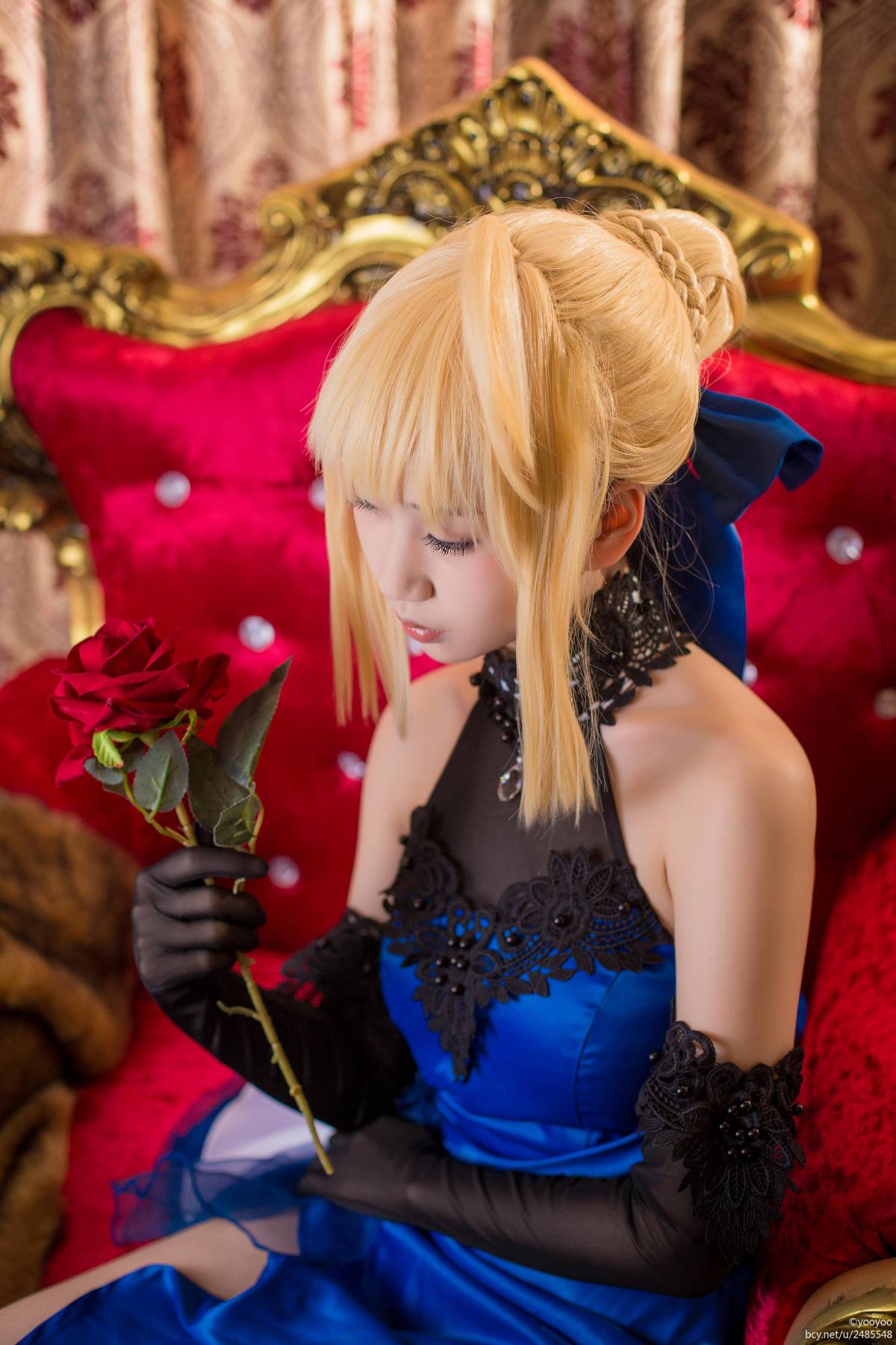 FateExtrella saber 蓝礼服 (9)