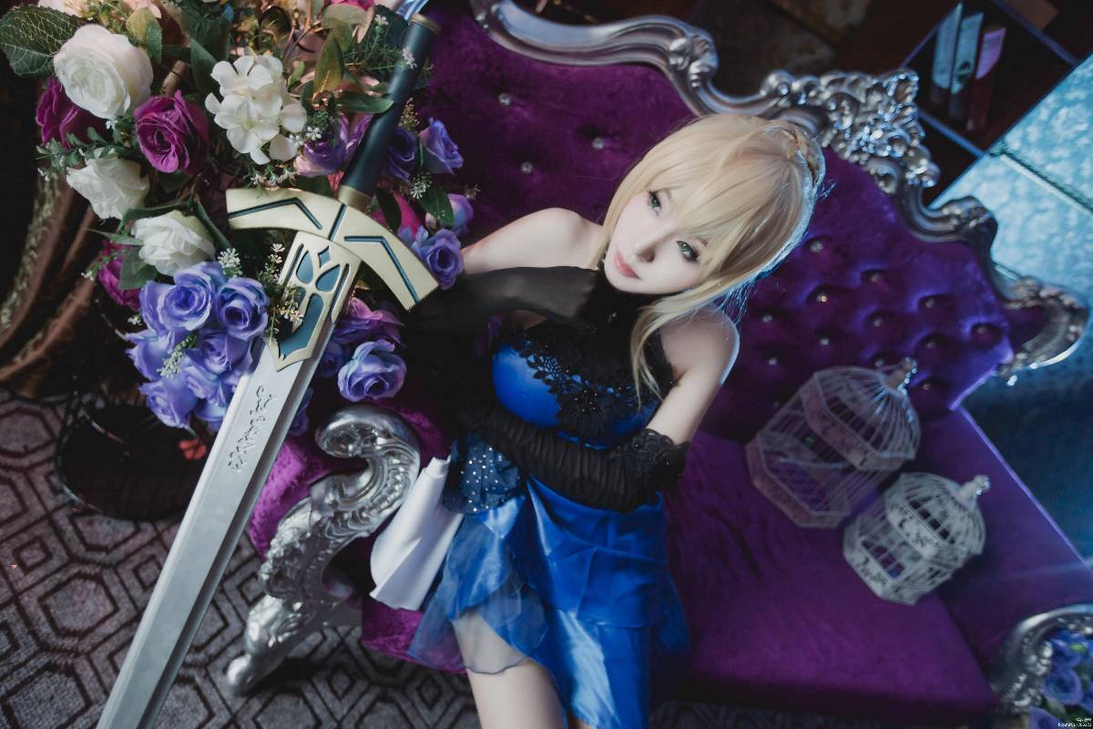 【fateextella】saber 蓝礼服 ver (5)