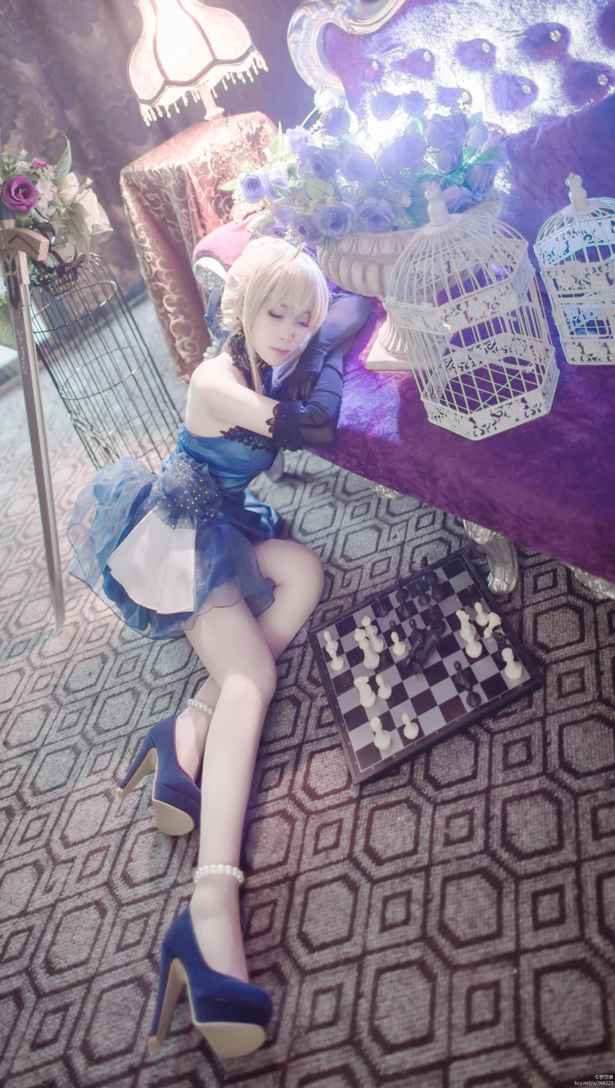 【fateextella】saber 蓝礼服 ver (7)