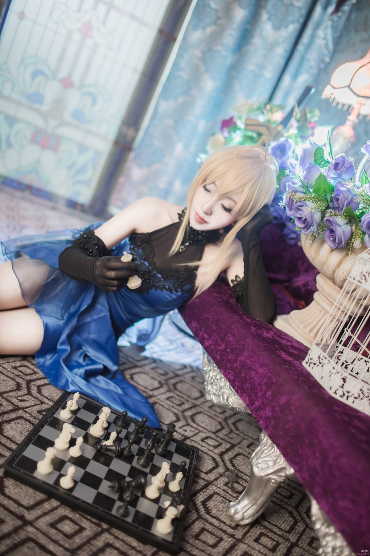 【fateextella】saber 蓝礼服 ver (9)