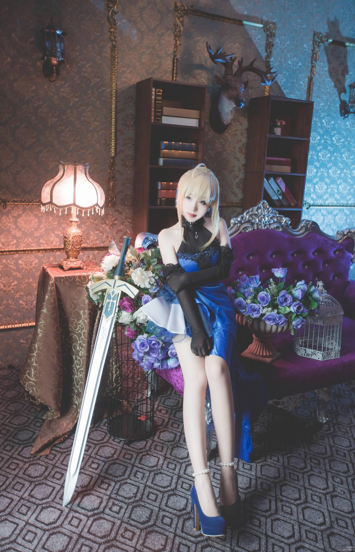 【fateextella】saber 蓝礼服 ver (11)