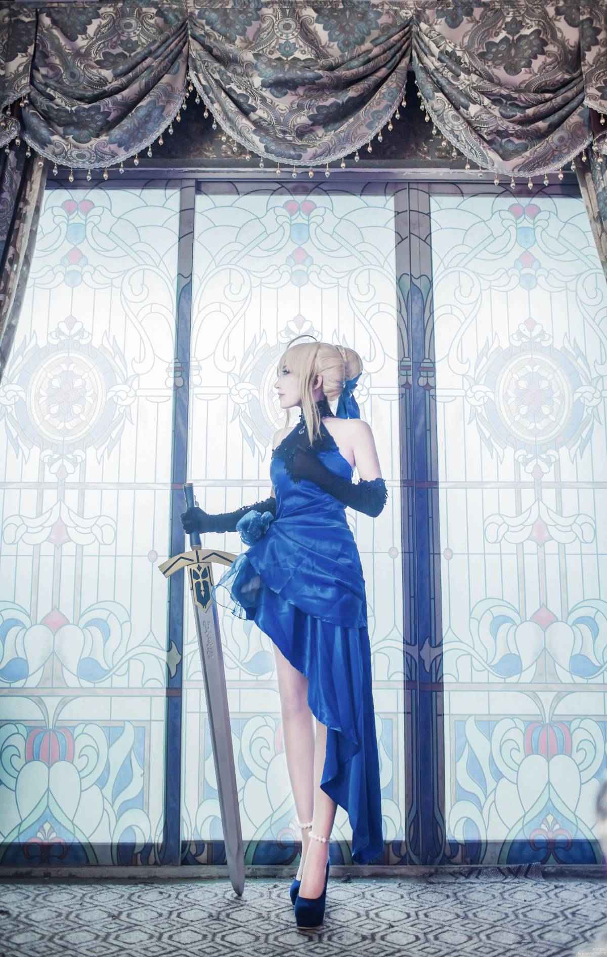 【fateextella】saber 蓝礼服 ver (16)