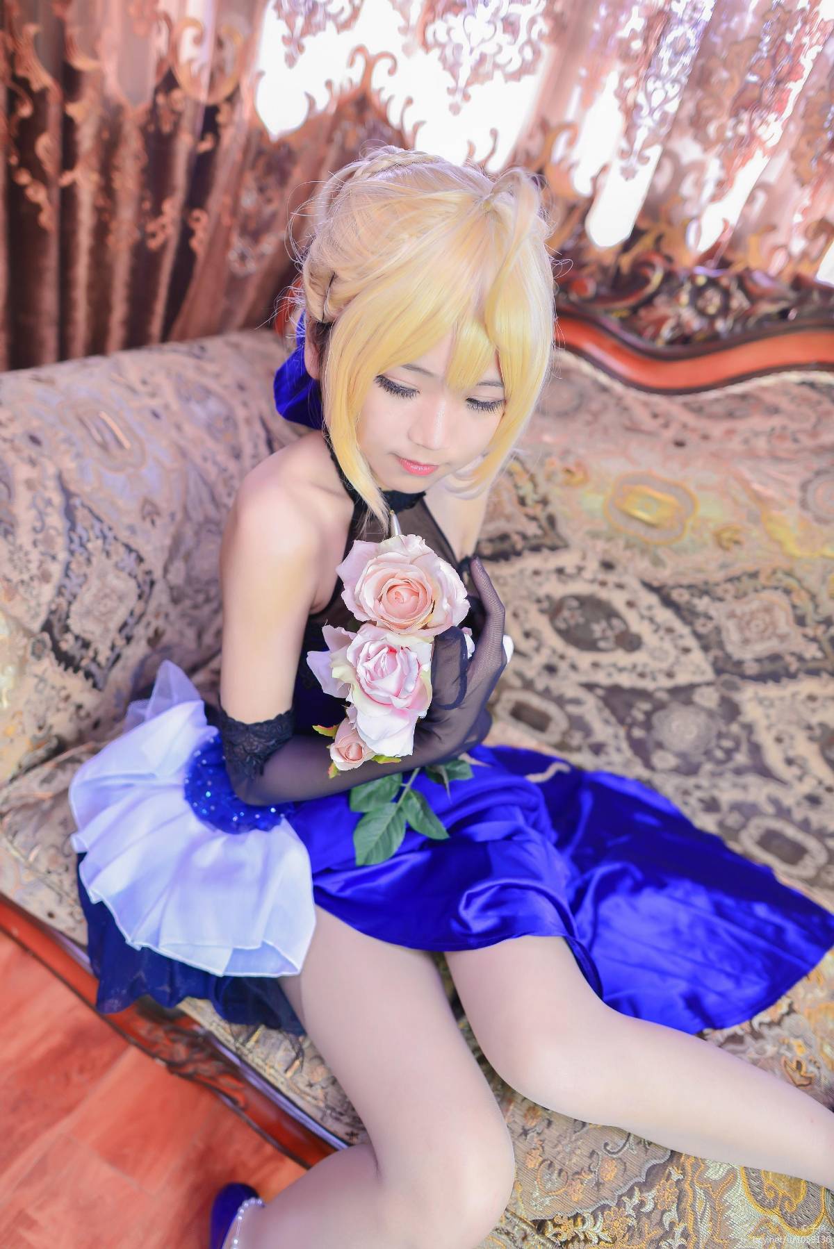 cos saber蓝礼服 (6)