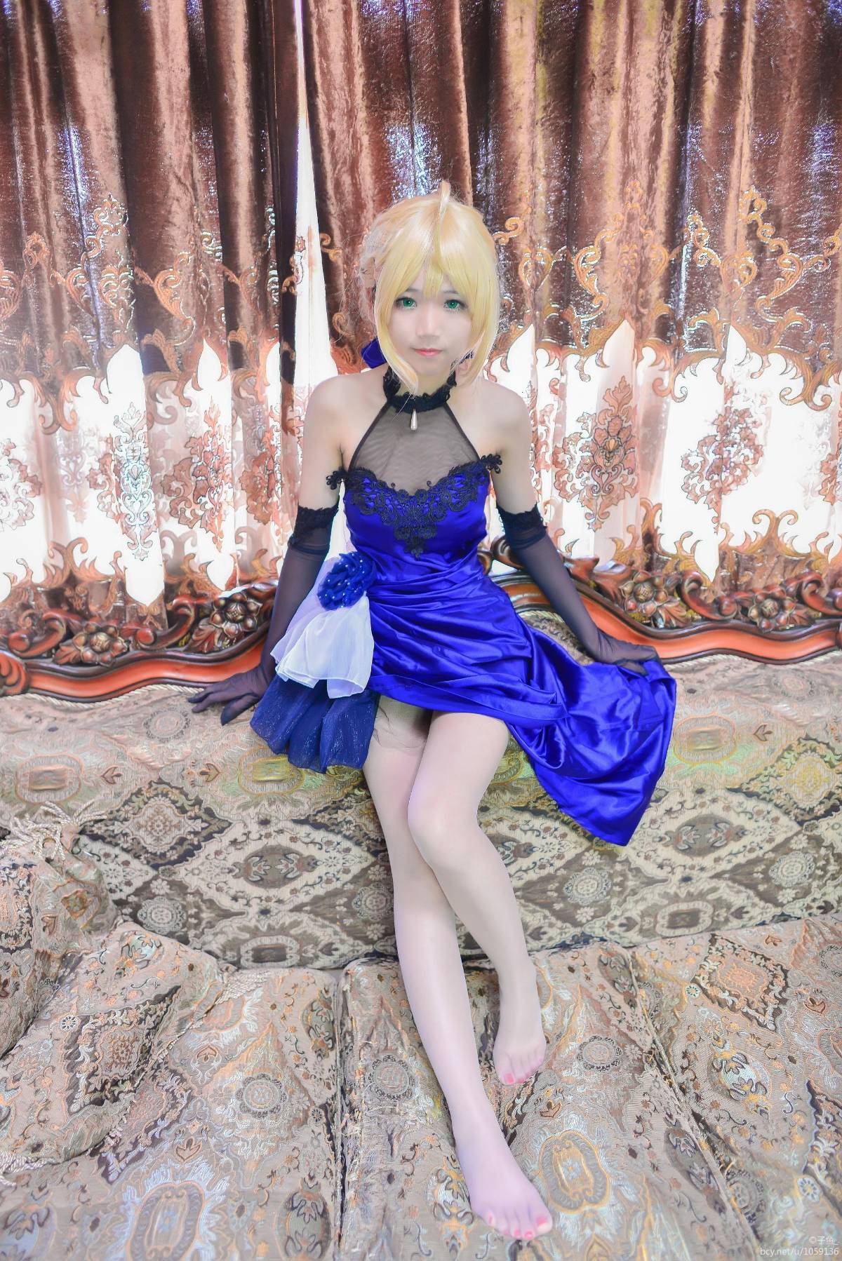 cos saber蓝礼服 (7)