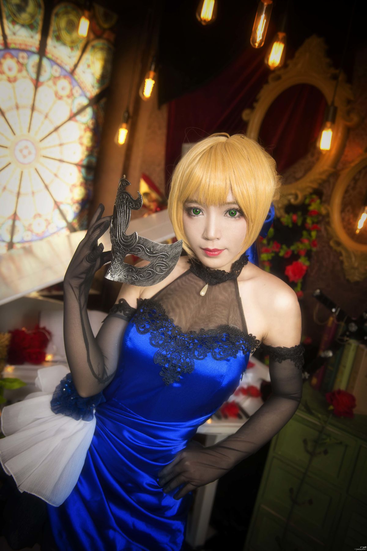 fgo saber蓝礼服 (6)