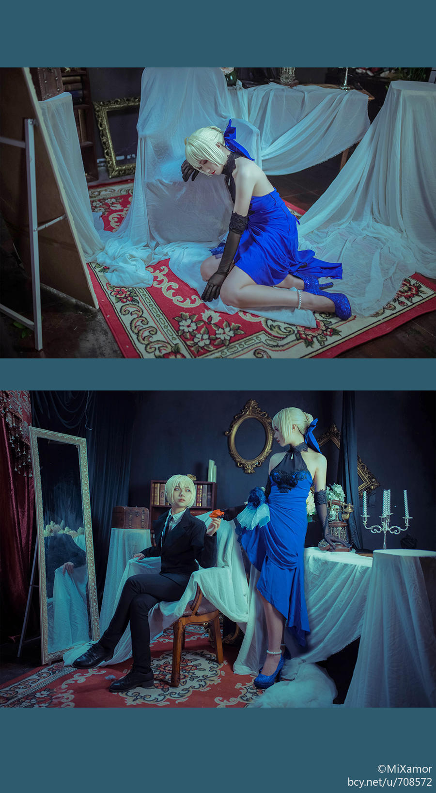 cos saber蓝礼服 (7)