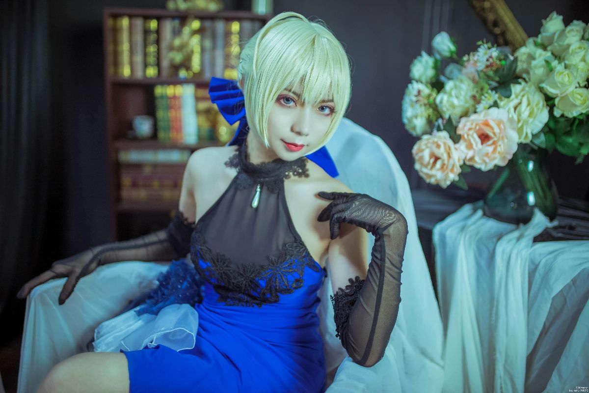 cos saber蓝礼服 (12)