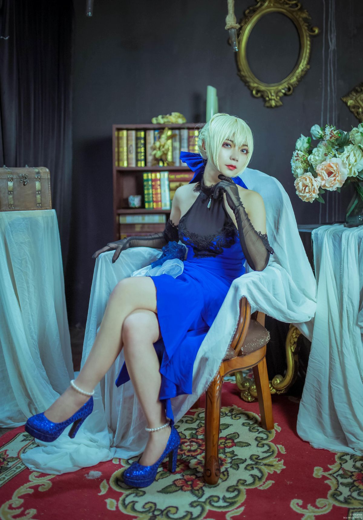 cos saber蓝礼服 (13)