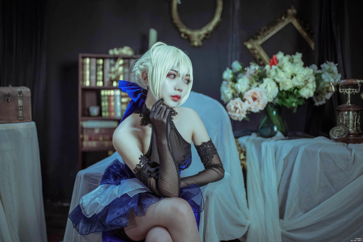 cos saber蓝礼服 (16)