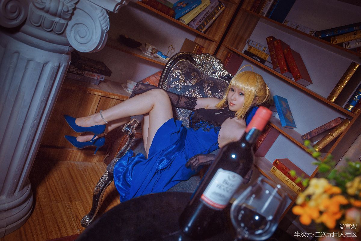 【FGO】saber 蓝礼服 (3)