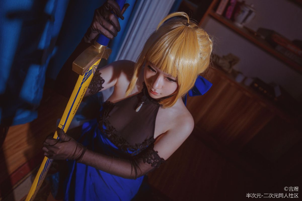 【FGO】saber 蓝礼服 (4)