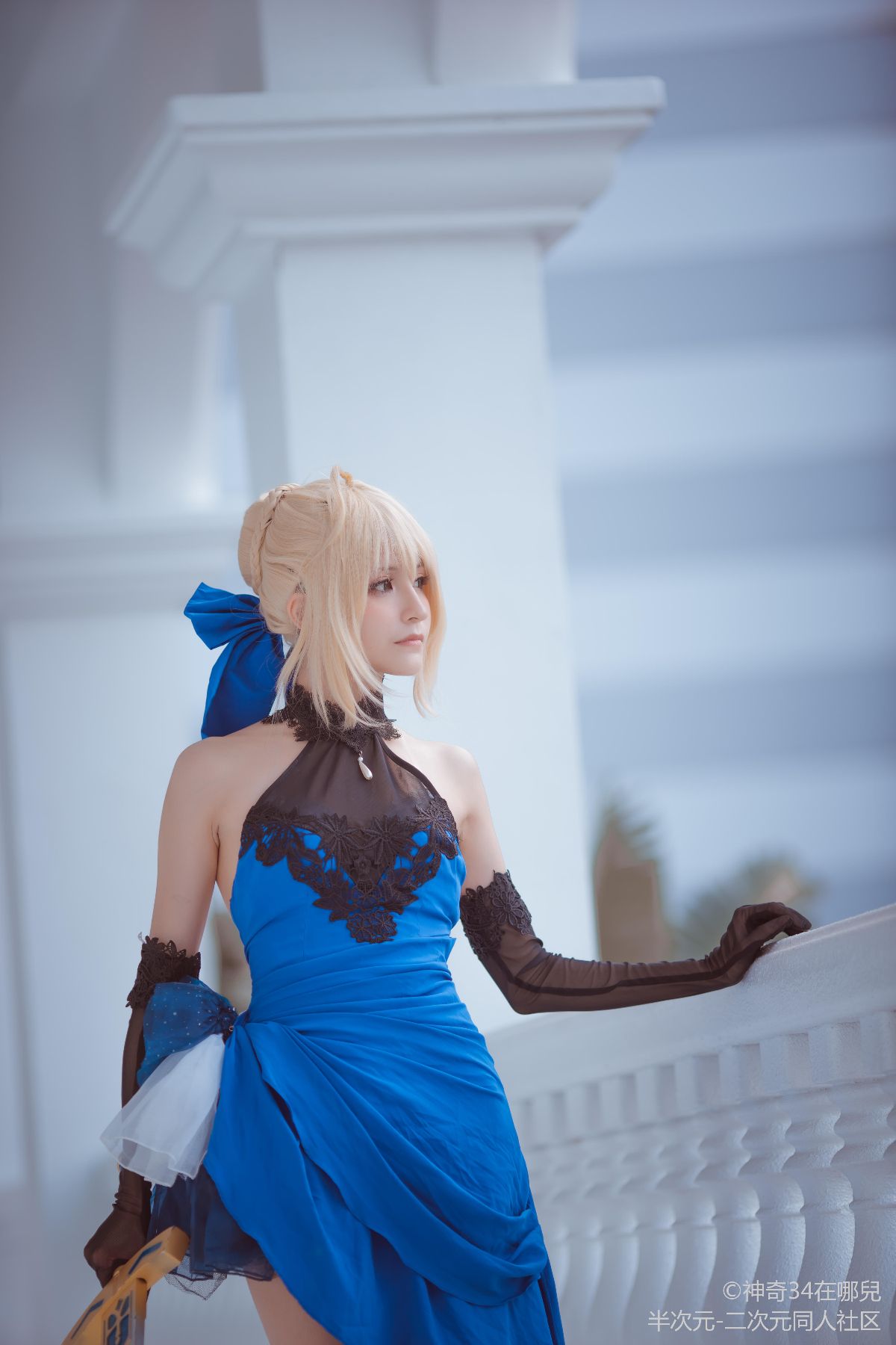 fateextella 阿爾托莉雅 藍禮服 (6)