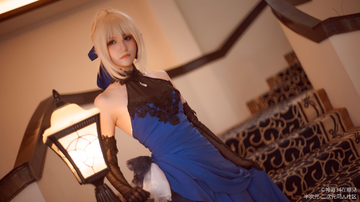 fateextella 阿爾托莉雅 藍禮服 (11)