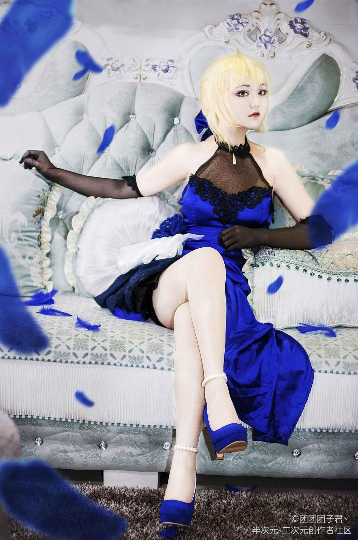 FateExtella Saber 蓝礼服 (1)
