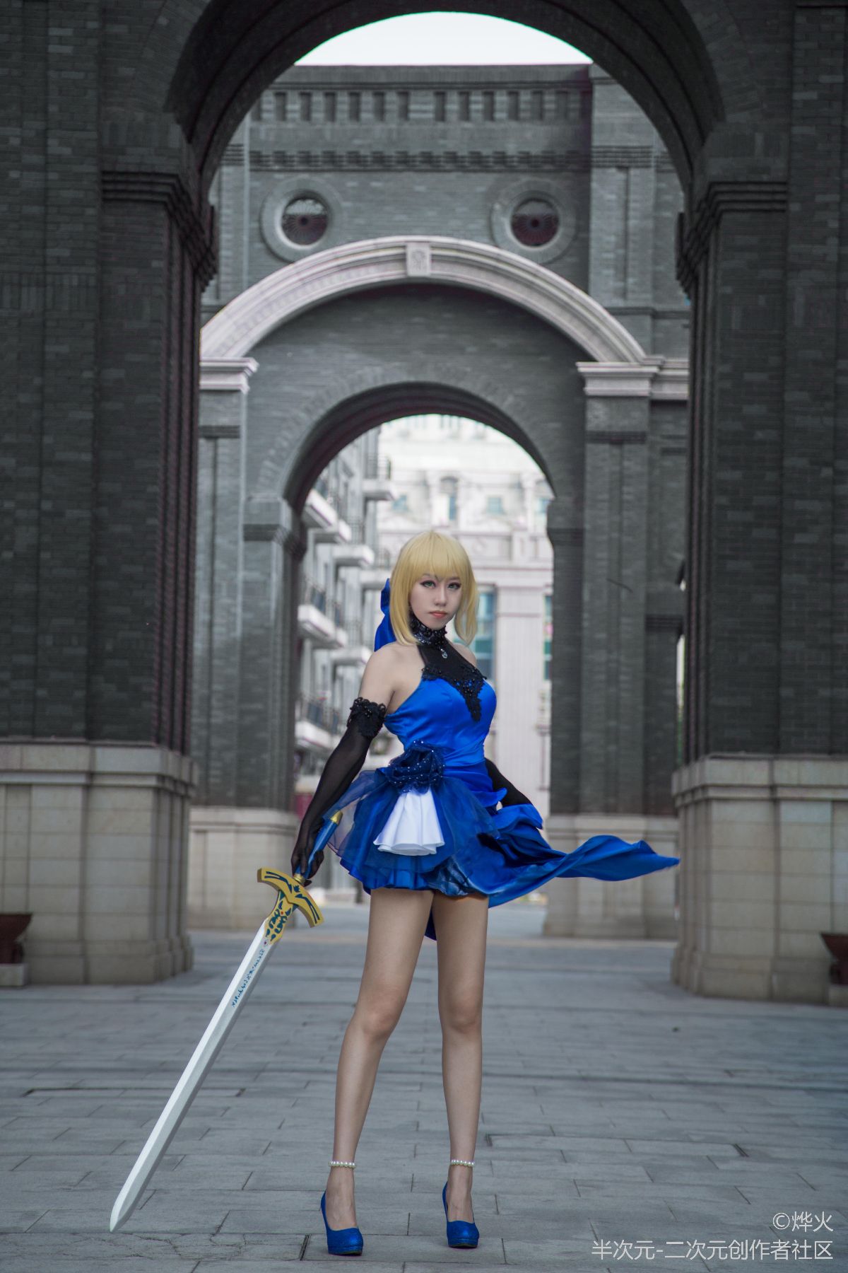 FateExtella Saber 蓝礼服 (2)