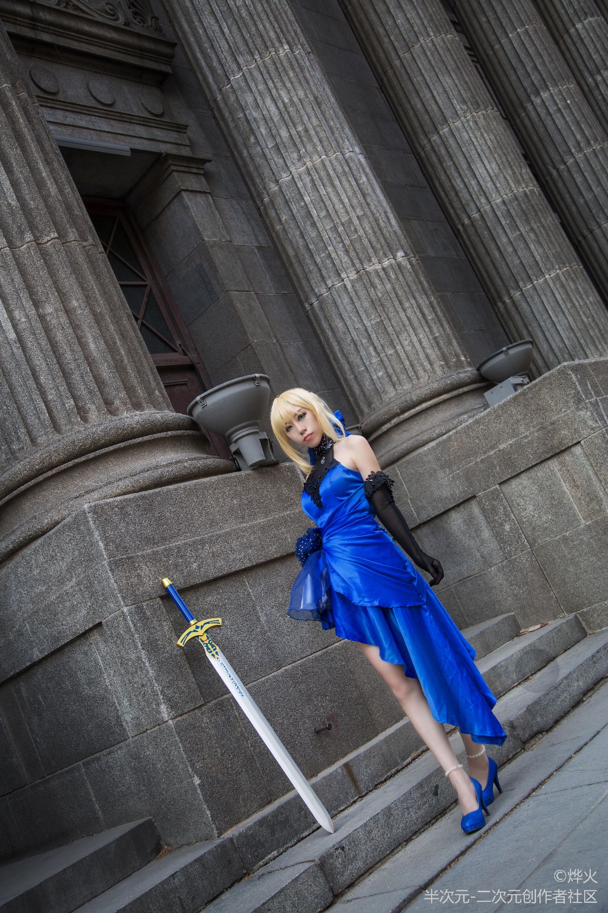 FateExtella Saber 蓝礼服 (6)