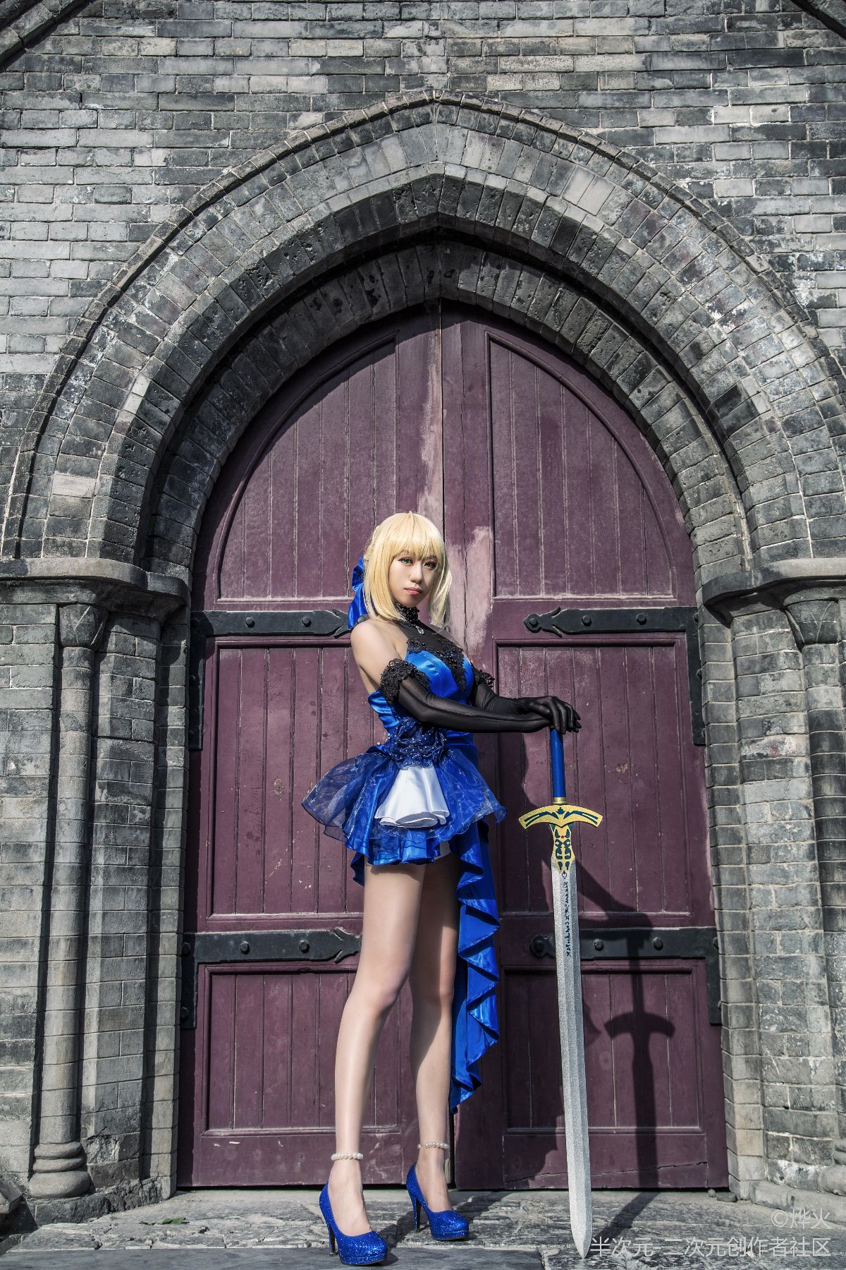 FateExtella Saber 蓝礼服 (8)