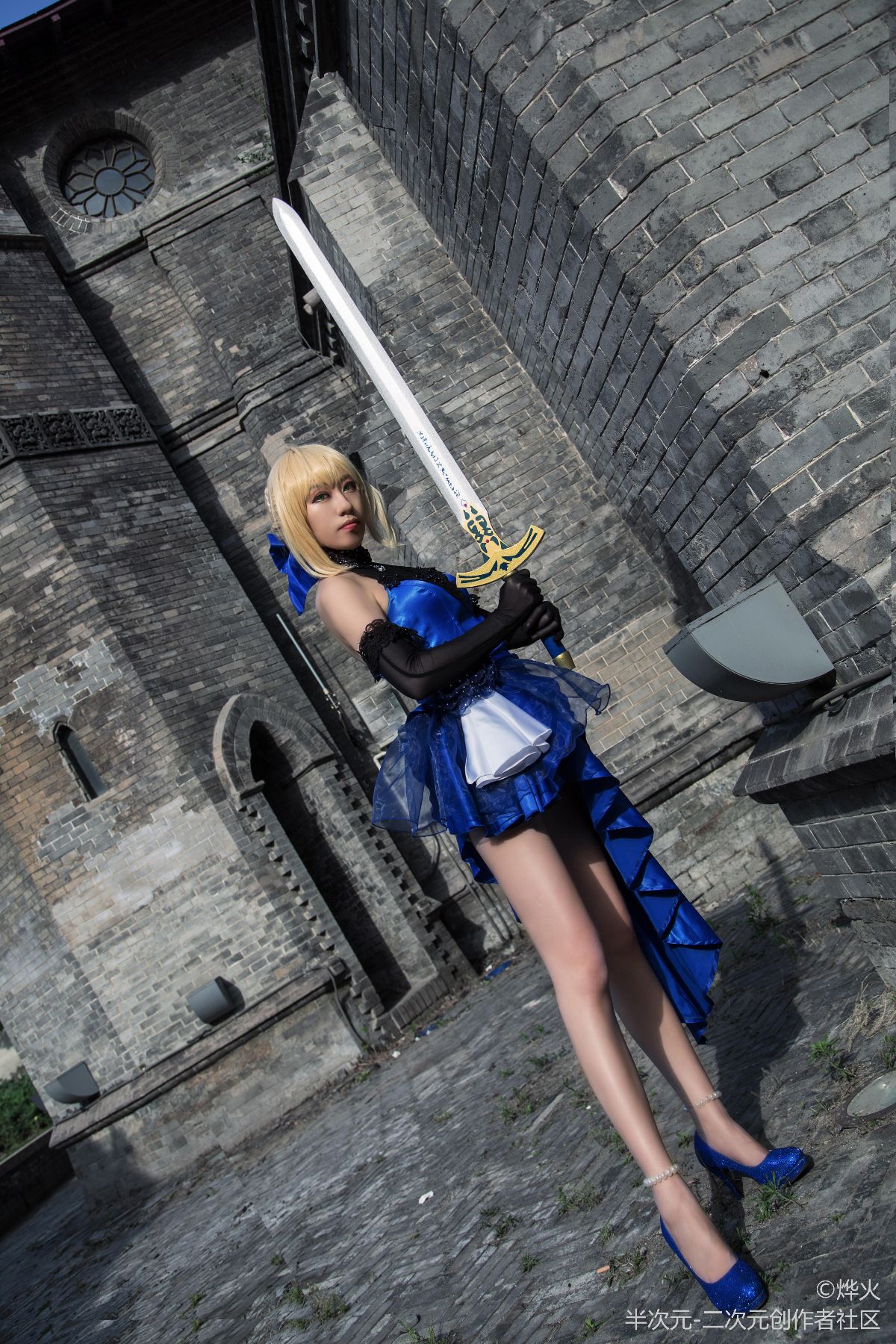 FateExtella Saber 蓝礼服 (9)