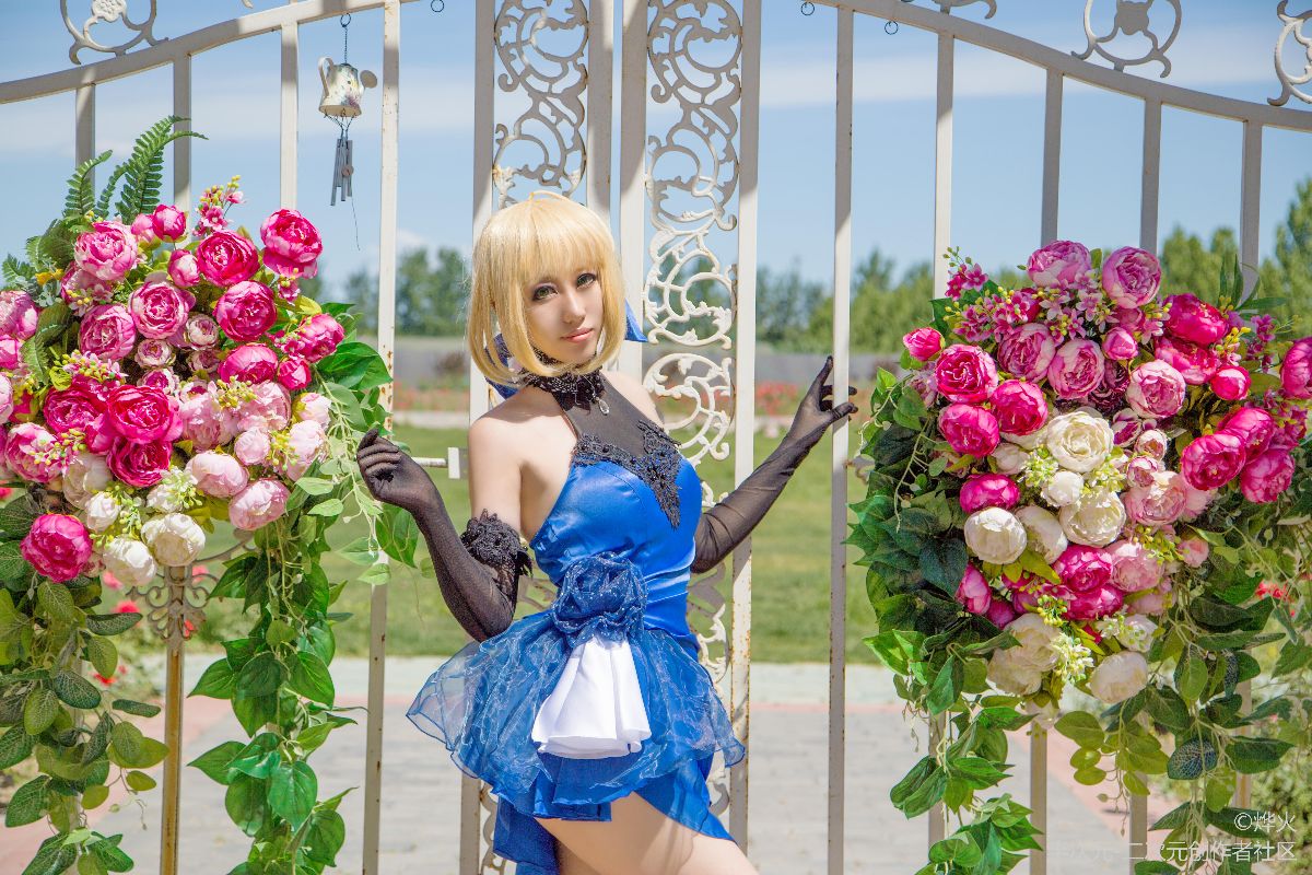 FateExtella Saber 蓝礼服 (11)