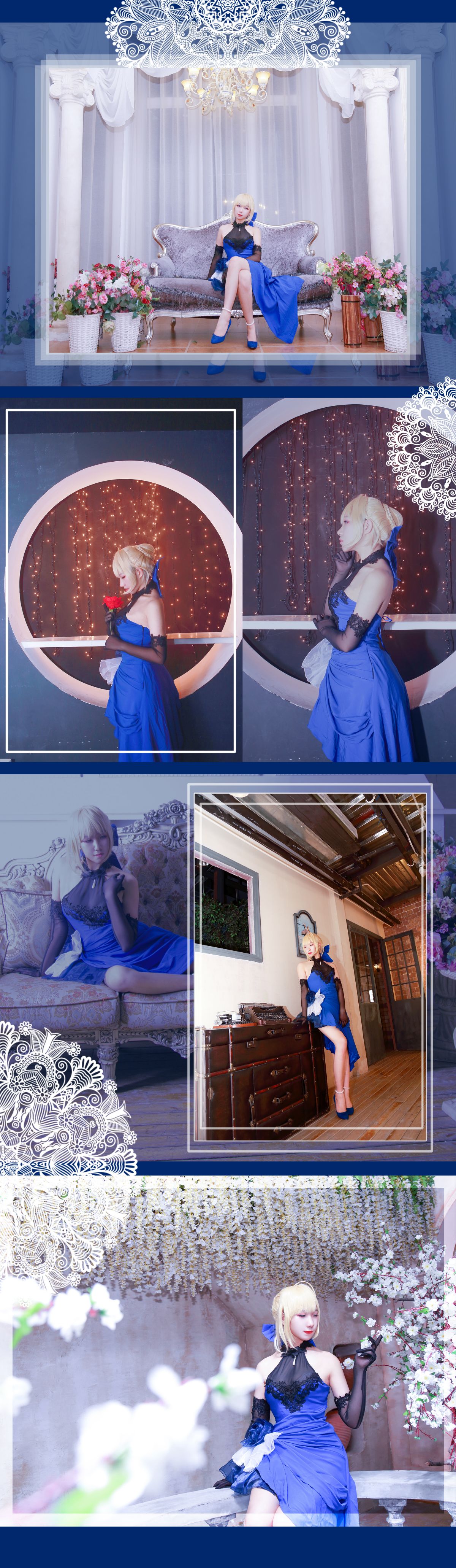 #COS正片##fate##saber蓝礼服##求顺眼赞k# (20)