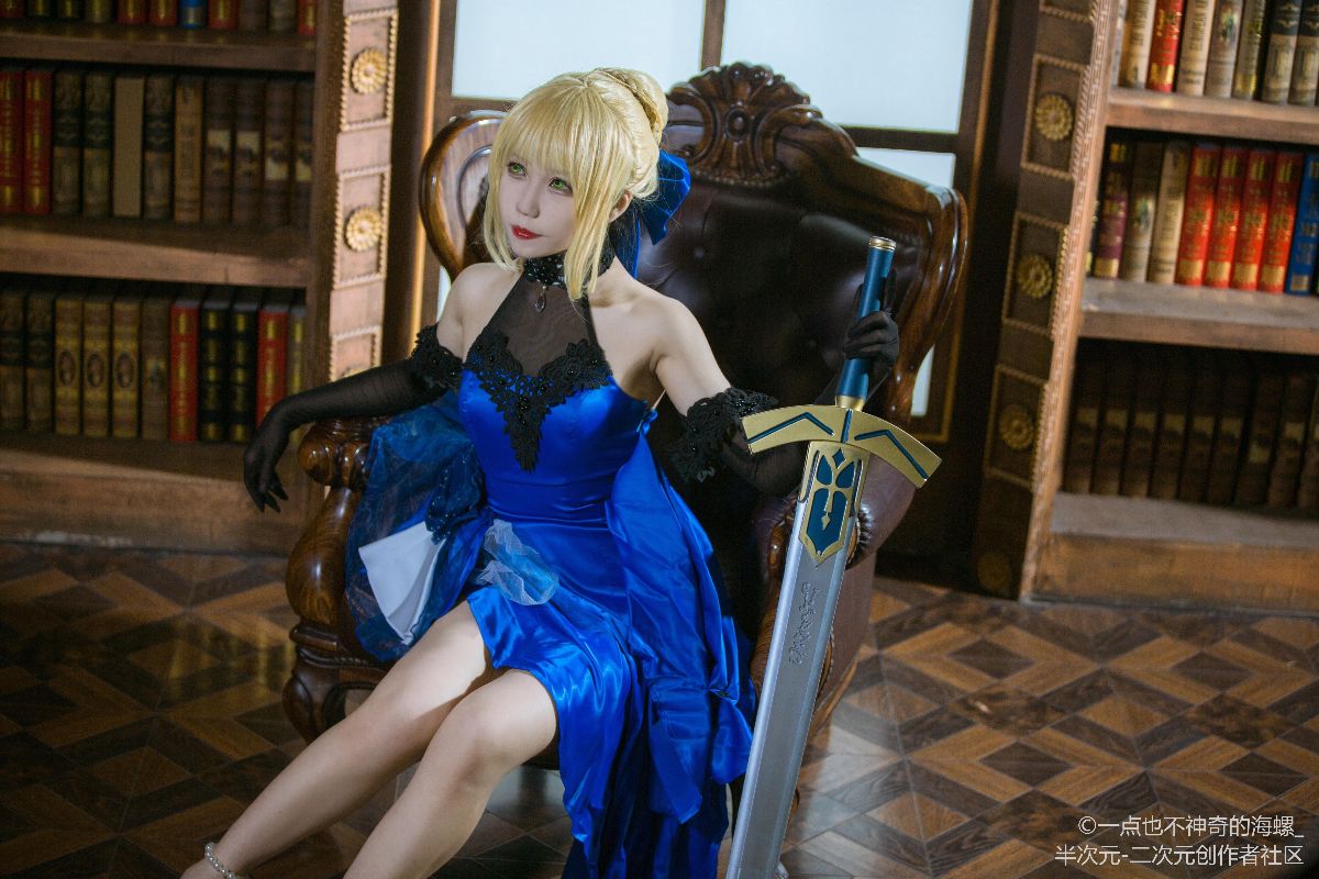 #COS正片##fate##saber蓝礼服##求顺眼赞k# (4)
