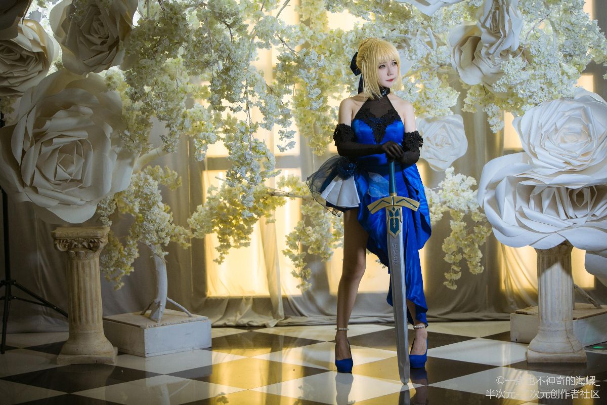 #COS正片##fate##saber蓝礼服##求顺眼赞k# (5)