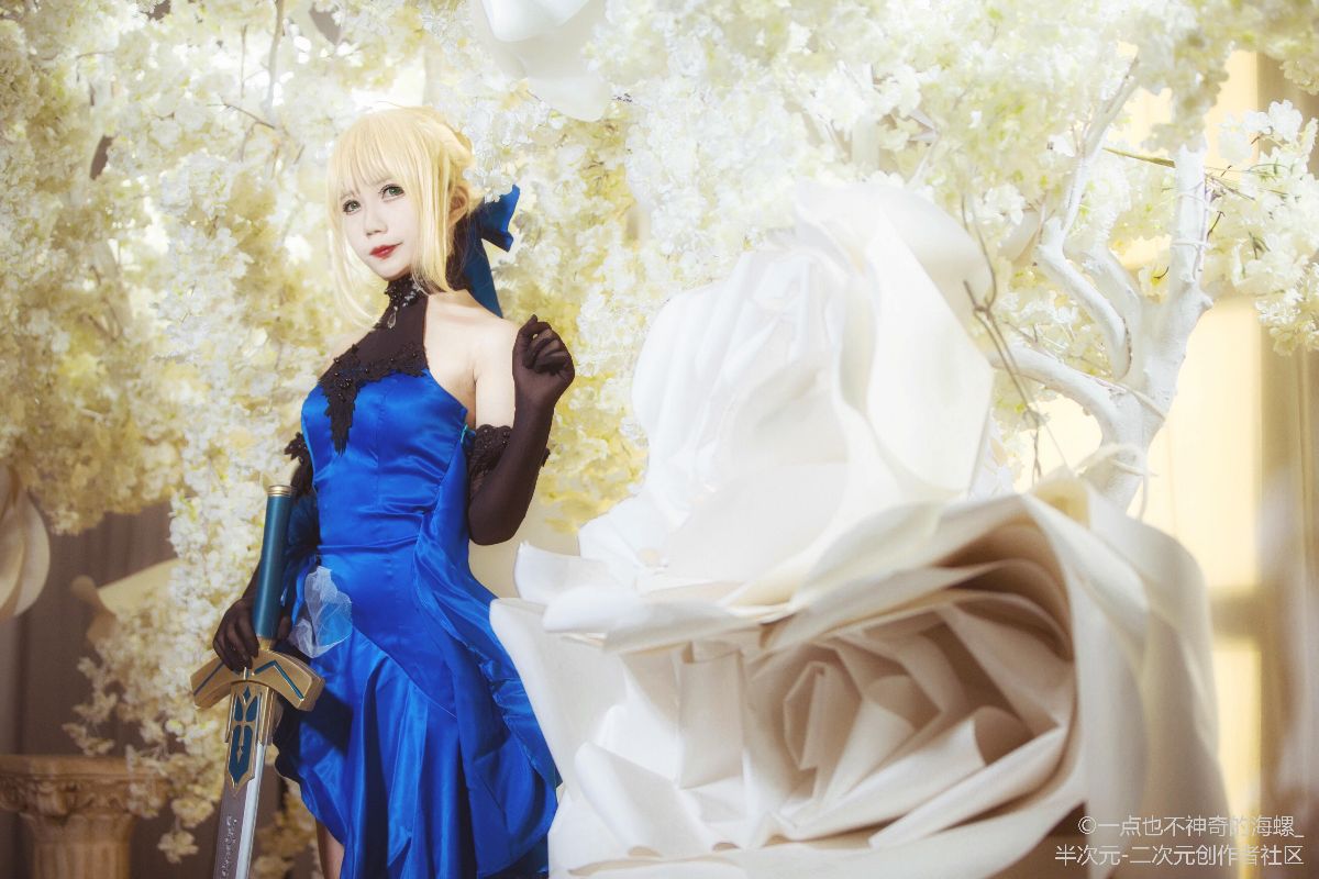 #COS正片##fate##saber蓝礼服##求顺眼赞k# (10)