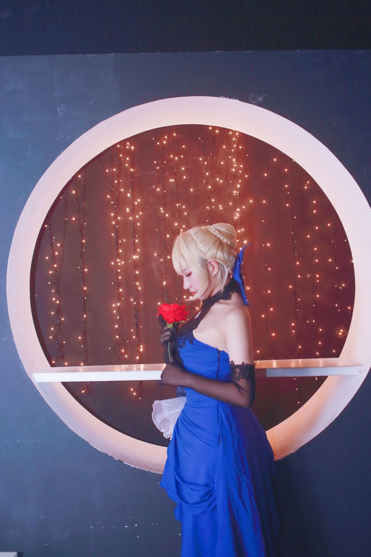 #COS正片##fate##saber蓝礼服##求顺眼赞k# (18)