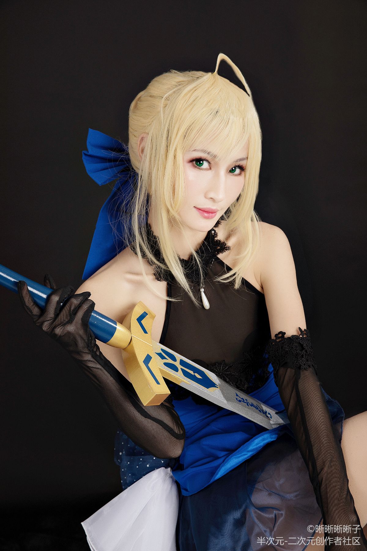 FateExtra saber 蓝礼服 (4)