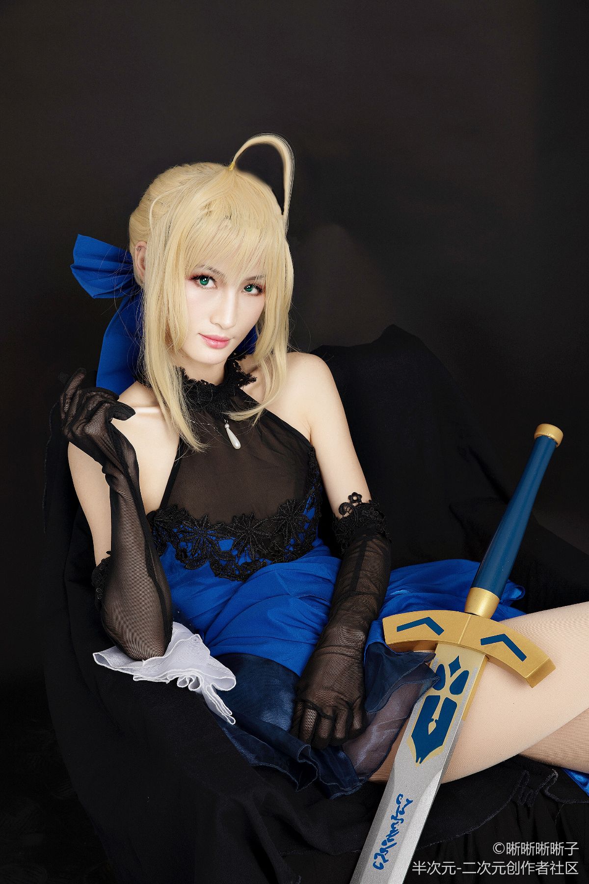 FateExtra saber 蓝礼服 (7)