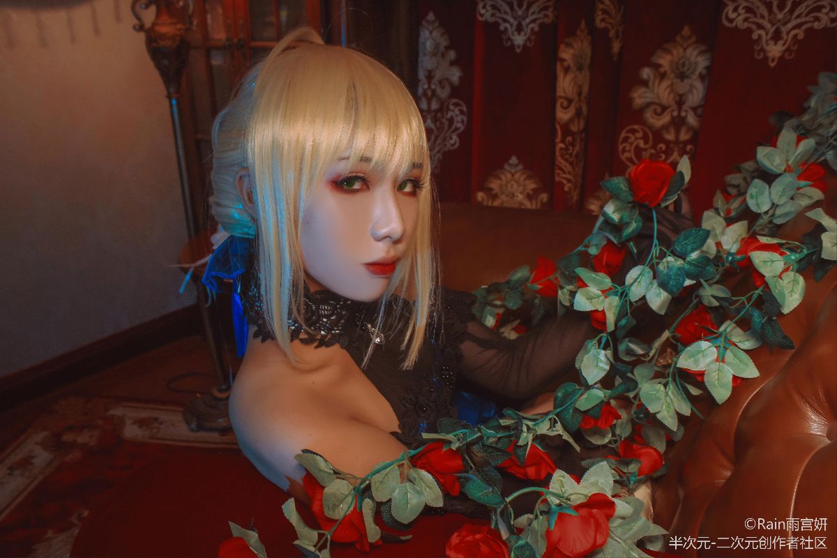fateextella 阿尔托莉雅·潘德拉贡蓝礼服 (8)