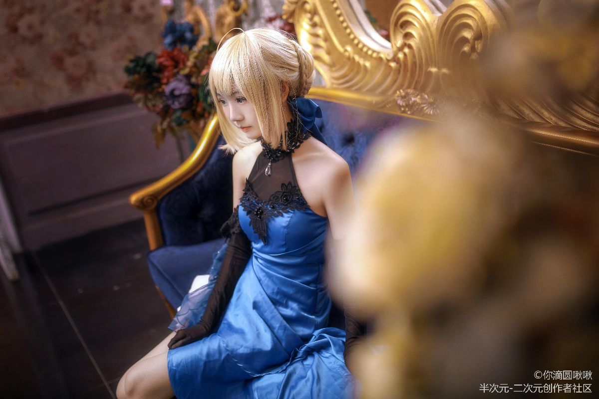 fateextella 阿尔托莉雅·潘德拉贡蓝礼服 (22)