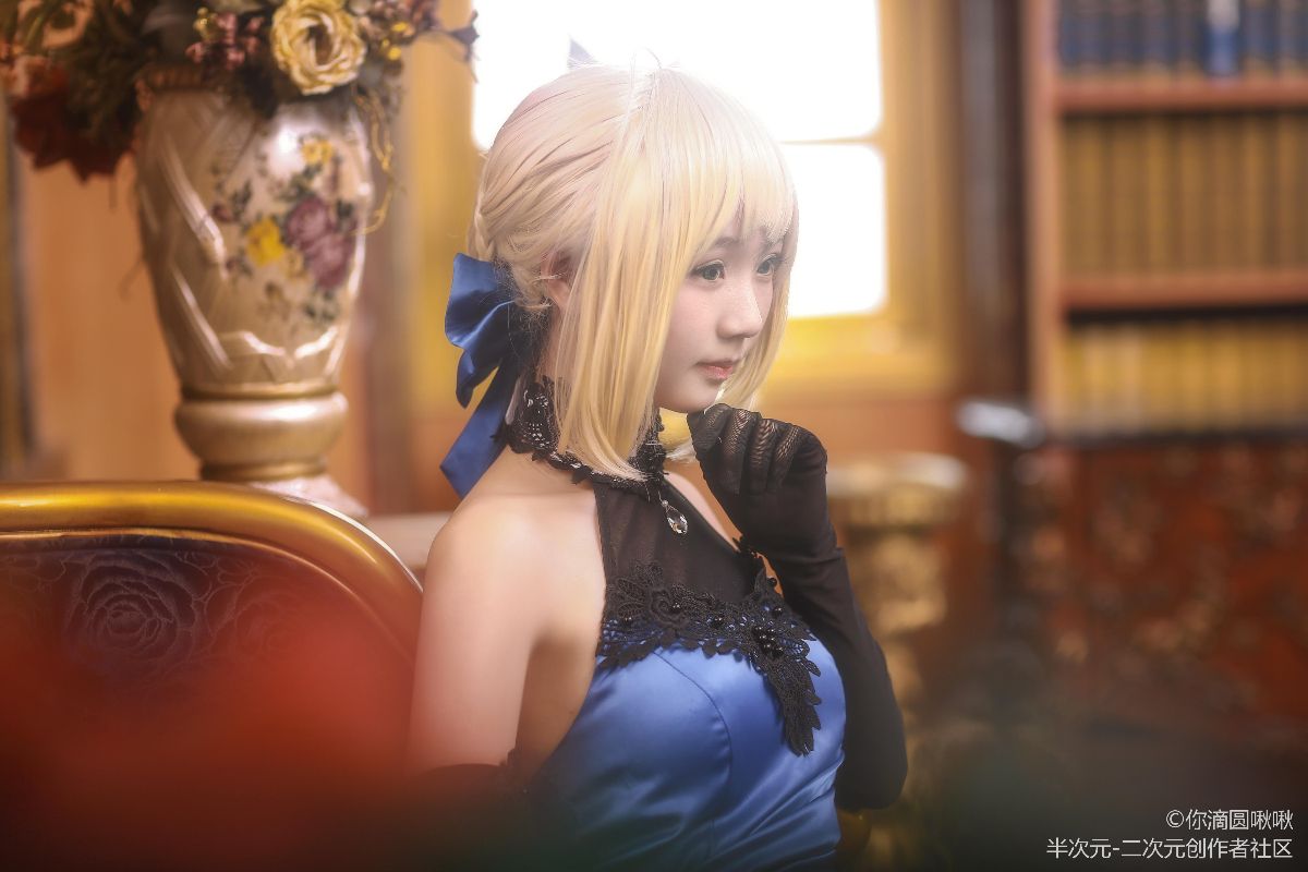 fateextella 阿尔托莉雅·潘德拉贡蓝礼服 (23)