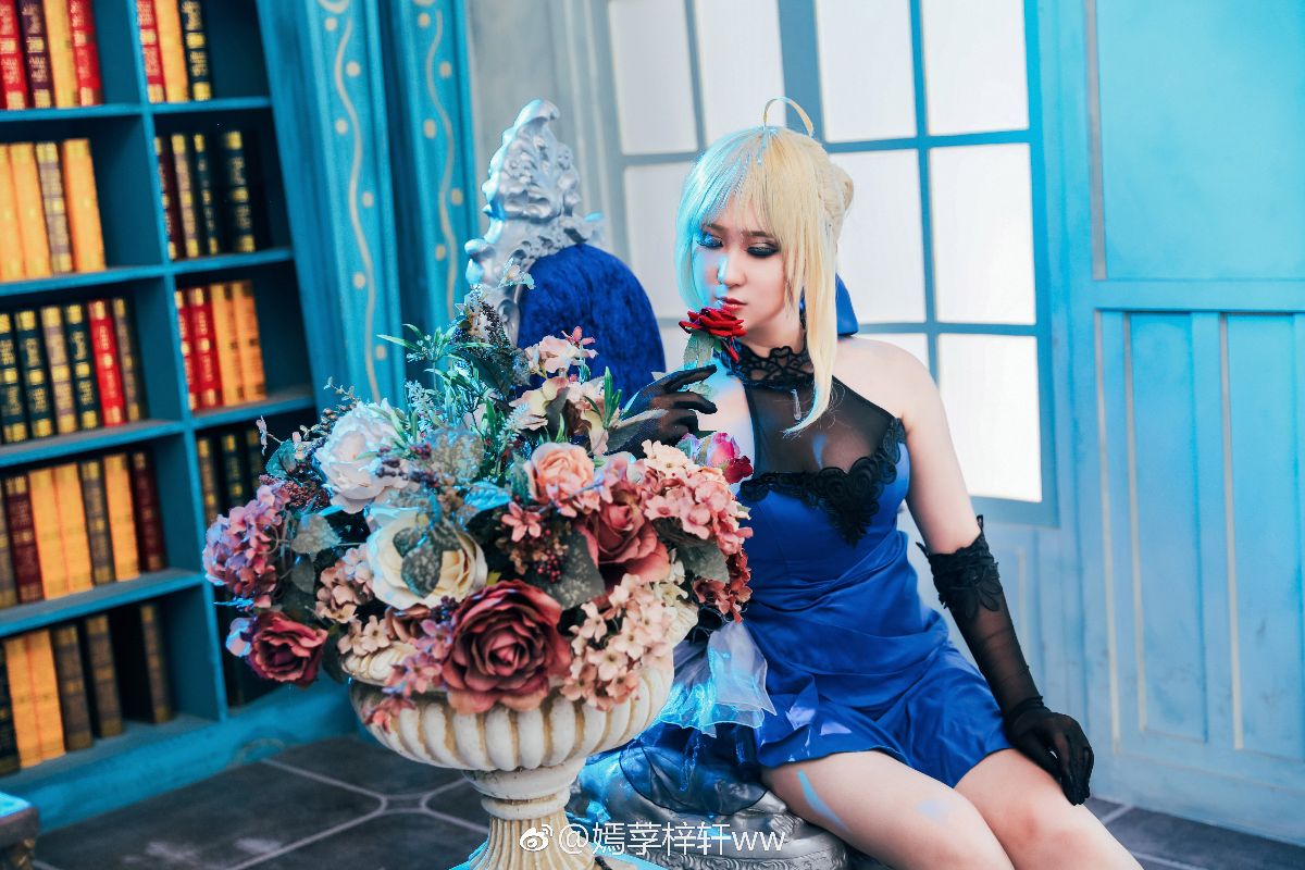 Fate---saber蓝礼服 (15)