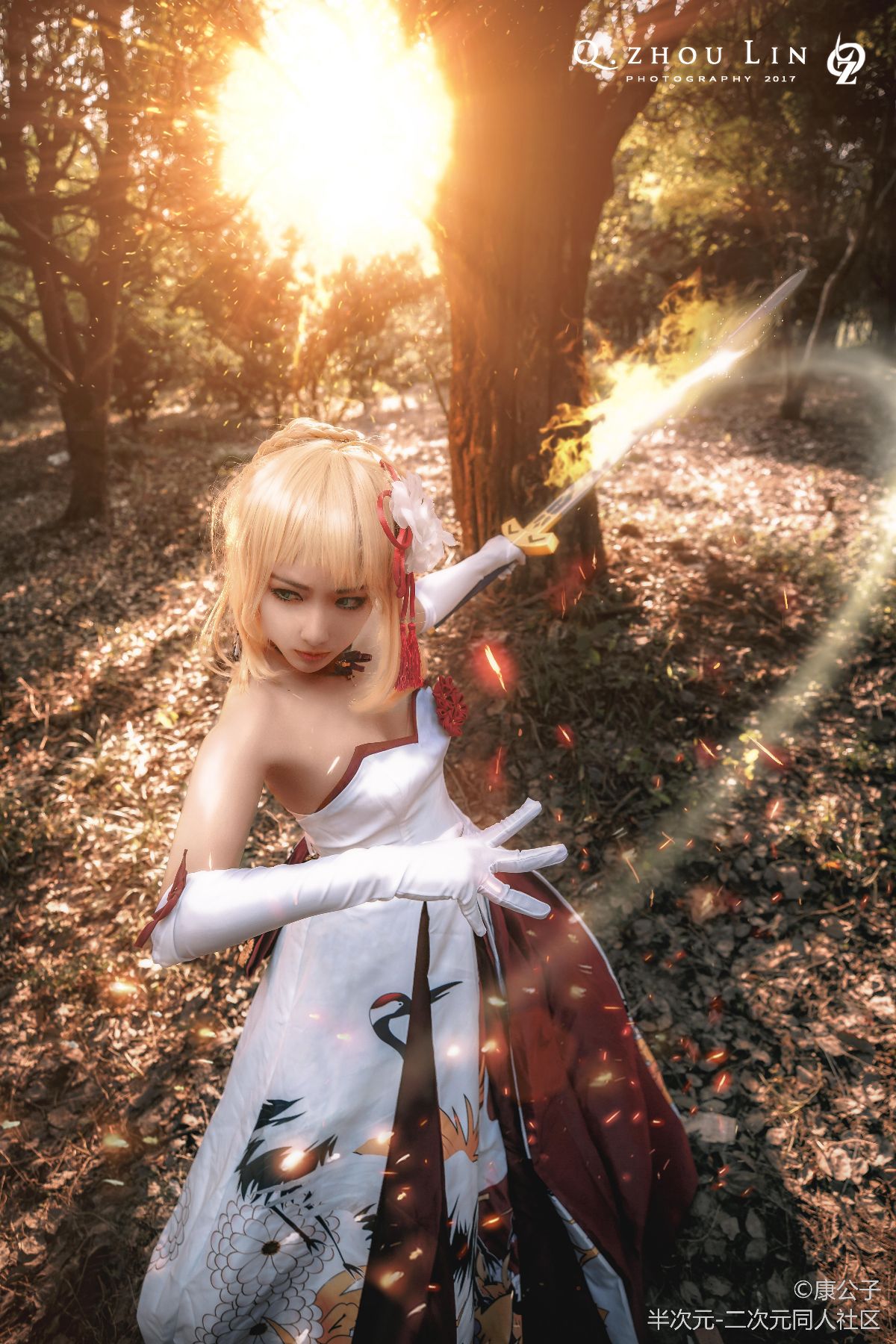 #COS正片#Saber#仙鹤礼服# (12)