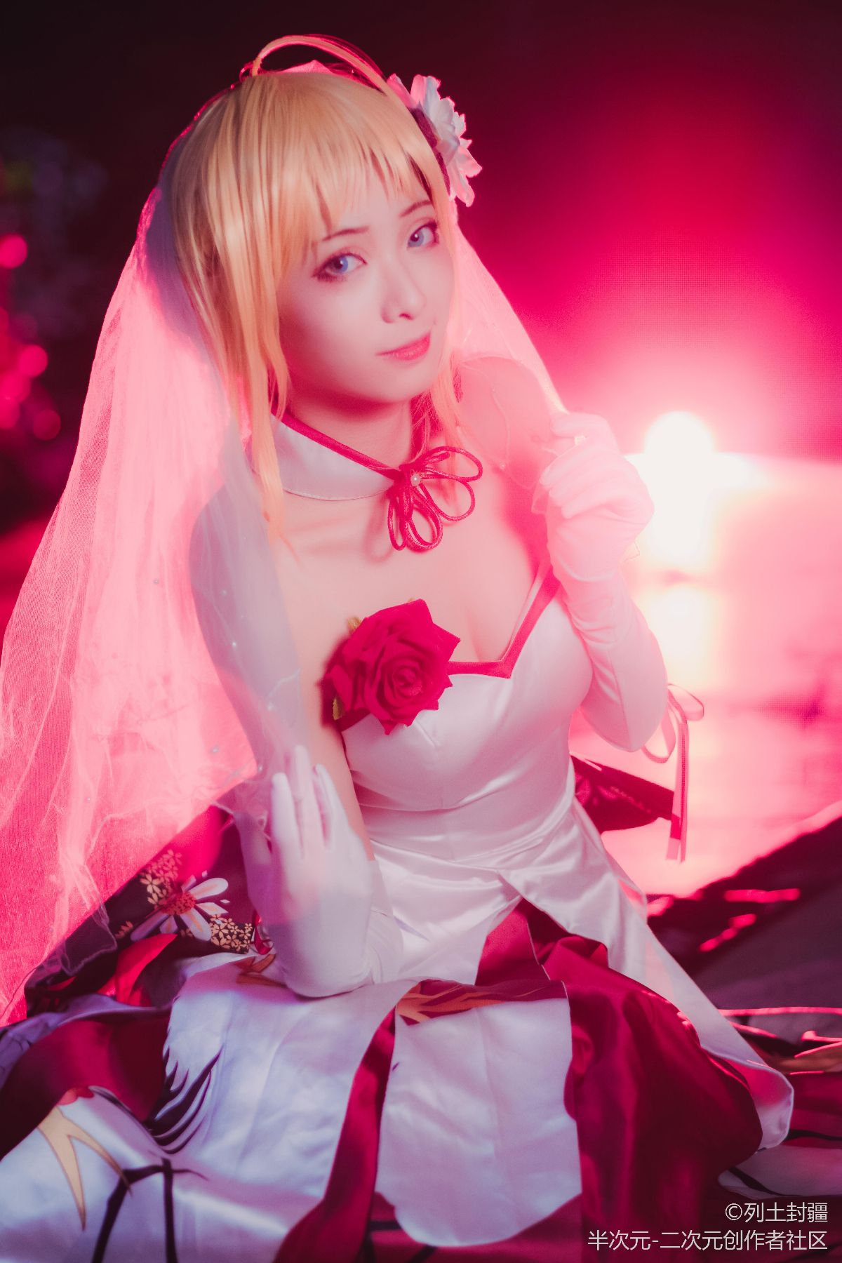 Saber仙鹤花嫁礼服私设w (13)