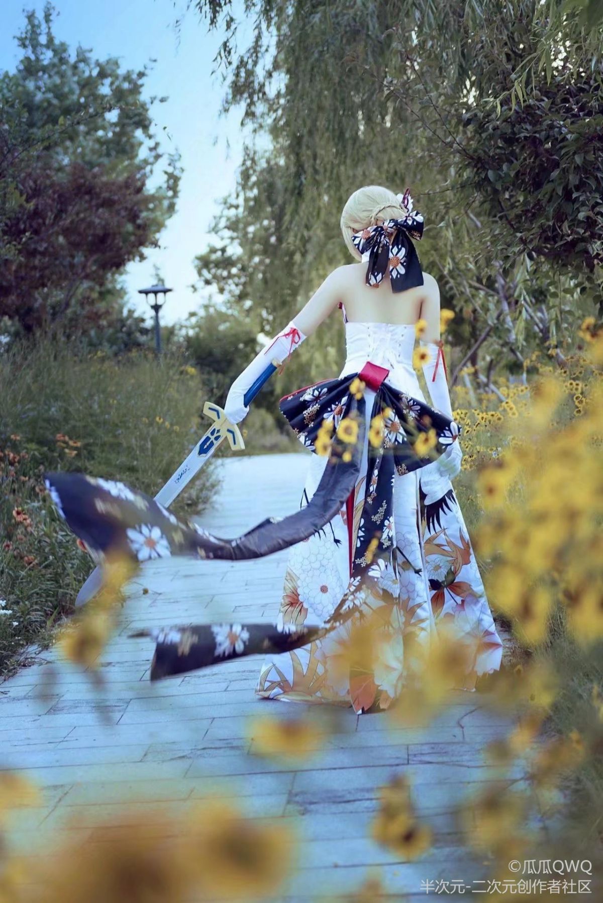 Saber 仙鹤花嫁 cos (3)