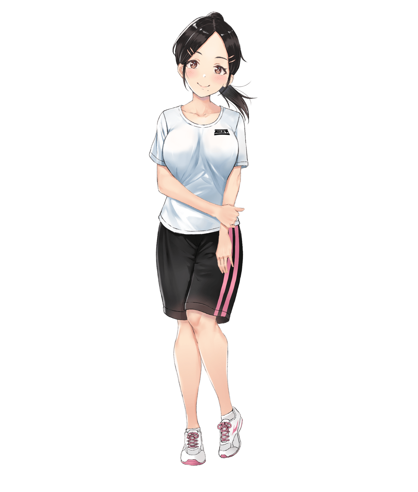 NoTxtヒロイン立ち絵(ジャージ_普通))