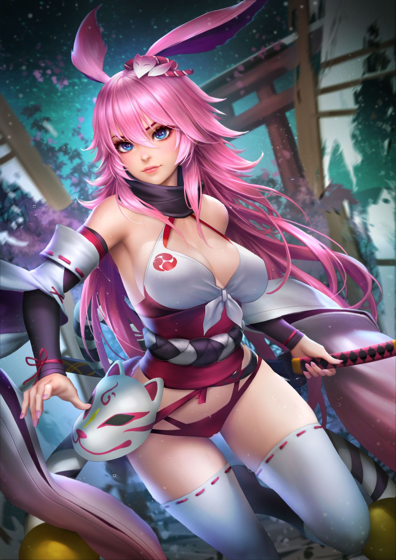 Yae_Sakura_lingerie