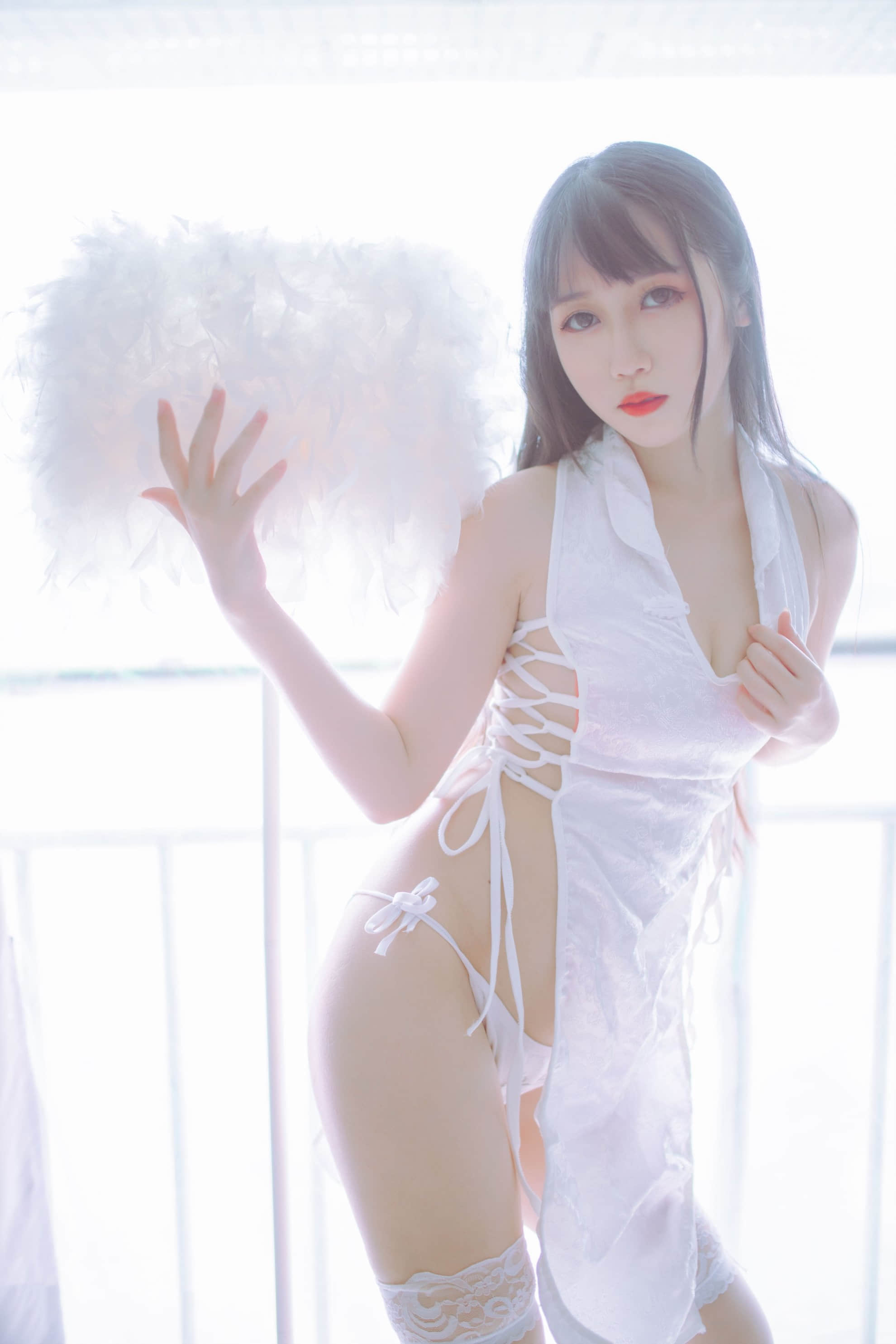 黑白旗袍双子_012