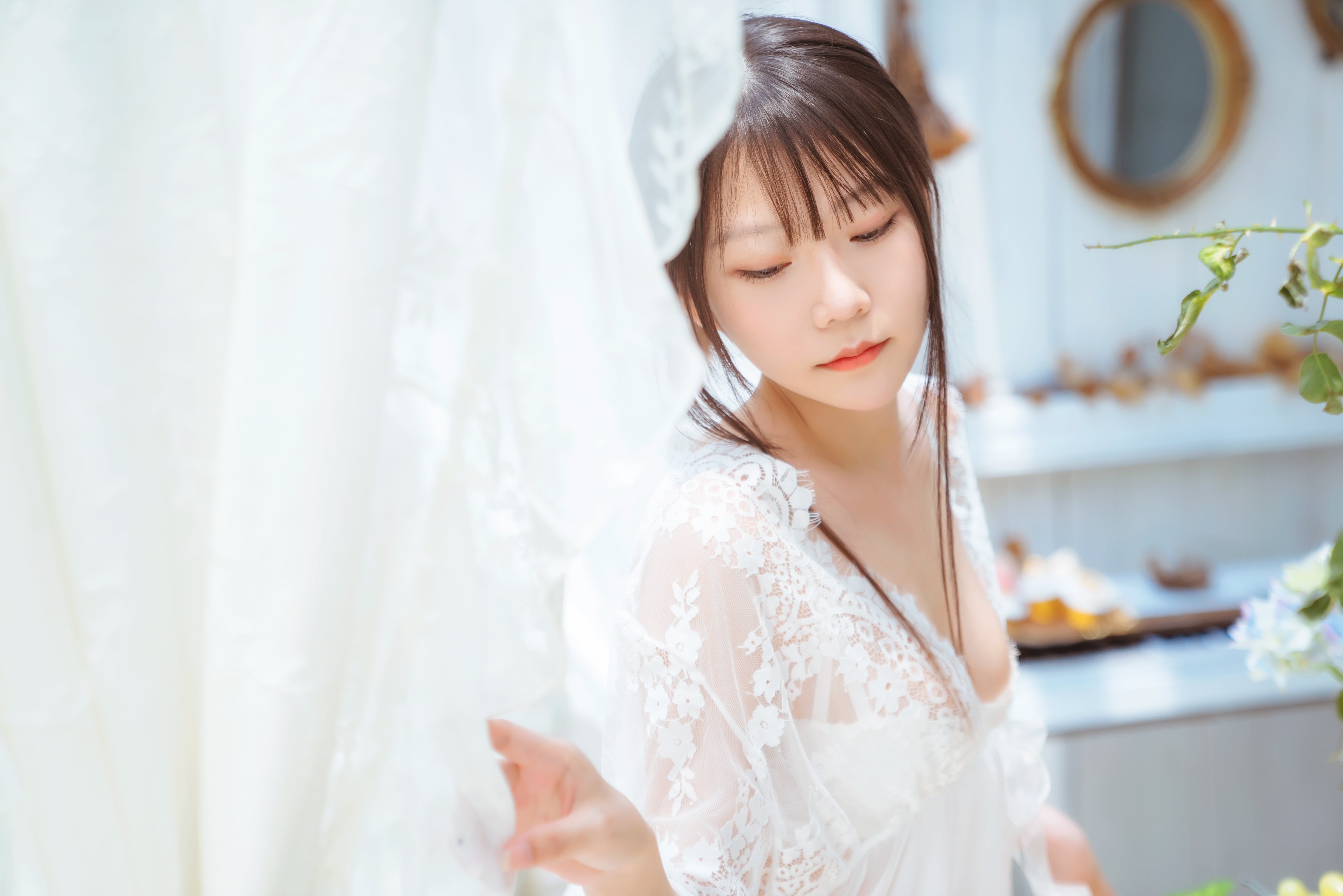 75-Coser@香草喵露露 No.005 玻璃房少女-4KHD.com-005