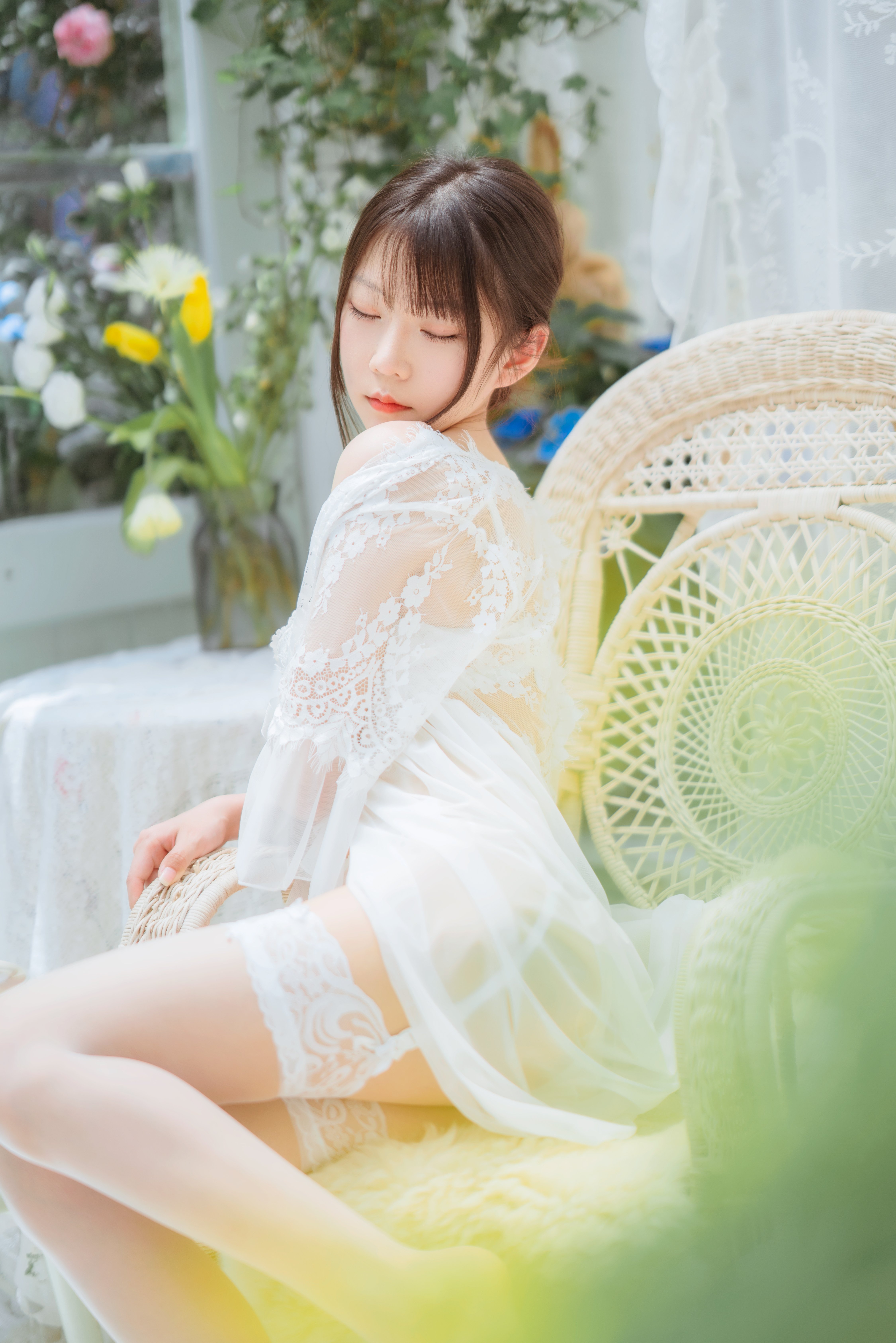133-Coser@香草喵露露 No.005 玻璃房少女-4KHD.com-063